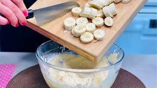 TORTITAS CON PLÁTANO EN 10 MINUTOS  Desayuno Para Niños Muy Delicioso 50 [upl. by Conlon796]