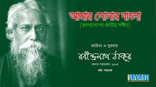 Amar Sonar Bangla  Bangladesh National Anthem  Lyrical Video [upl. by Noteloc]