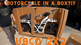 UNBOXING the UBCO 2x2 Electric Motorcycle [upl. by Crary]