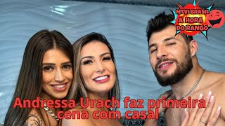 Andressa Urach faz primeira cena com casal e ensina [upl. by Neelya43]