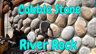 Installing Cultured Stone Cobble Stone River Rock Project [upl. by Gussman]