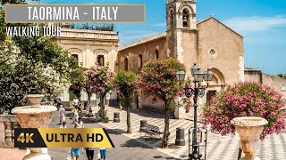 TAORMINA ITALY  4K WALKING TOUR  TRAVEL 2023 [upl. by Arun]