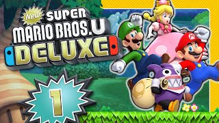 NEW SUPER MARIO BROS U DELUXE 🌰 1 2DMario springt von WiiU auf Nintendo Switch [upl. by Vasilek]