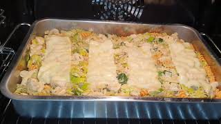 Kip met pasta oven schotel recept [upl. by Thadeus]