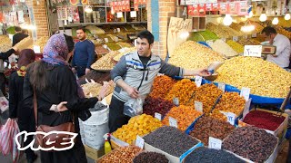 Tehran The Grand Bazaar amp Bustling Street Food [upl. by Parks820]