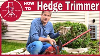 How to Use an Electric Hedge Trimmer to Trim Bushes [upl. by Kingston160]