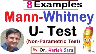 Mann Whitney UTest with Solved Examples [upl. by Campney521]