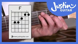 3 Ways of Playing F Chord  Guitar Lesson  Guitar for Beginners Stage 6 BC161 [upl. by Etem]