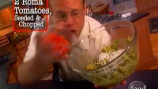 Alton Browns Perfect Guacamole Dip  Food Network [upl. by Nannah645]