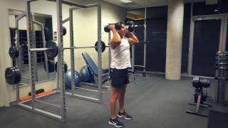 Dumbbell Squat Press Exercisescomau [upl. by Tdnaltroc628]