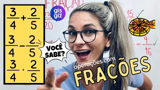 OPERAÇÕES COM FRAÇÕES   VOCÊ SABE \ProfGis [upl. by Casavant]