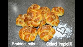 Soft rolls  Colaci impletiti Japoneze [upl. by Olimpia]