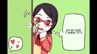 Sarada Caught Parents Kissing  Sasuke x Sakura Comics [upl. by Reagan]