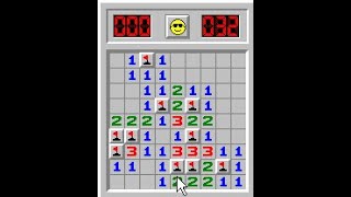 Minesweeper Windows XP  quotBeginnerquot Gameplay [upl. by Ileane]