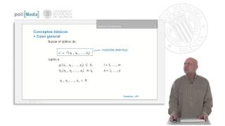 Introducción a la optimización Conceptos Básicos   UPV [upl. by Estrin]