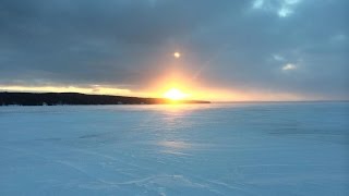 Ice Fishing for Walleye  Hubbard Lake MI [upl. by Mashe130]