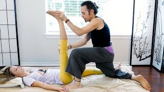 How to Do Thai Massage for Lower Back Pain amp Hip Pain Relief Part 1 [upl. by Abih]