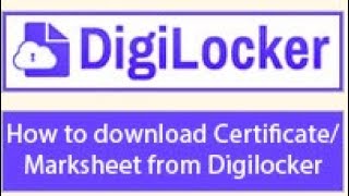 How to download Certificate Mark sheet from Digilocker of PSEB [upl. by Saber]