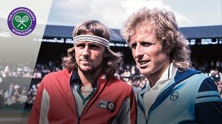 Bjorn Borg v Vitas Gerulaitis Wimbledon Semifinal 1977 Extended Highlights [upl. by Karee]