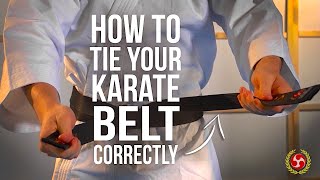 How To Tie Your Karate Belt Correctly [upl. by Pazit198]