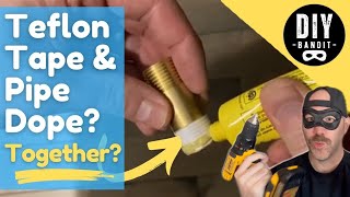 🔥 I Used Teflon Tape AND Pipe Dope Together on a Leaky Pipe Thread➔See What Happens Does It Work [upl. by Auqinal271]