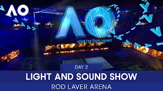 Light and Sound Show on Rod Laver Arena  Australian Open 2022 [upl. by Ambur565]