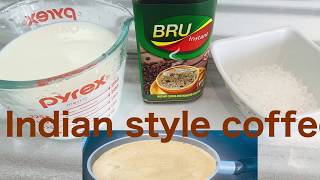 How To Make Indian Style BRU Coffee At Home  Morning Coffee [upl. by Pan977]