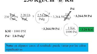 Convertir Kgf cm2 a Ksi [upl. by Retse]