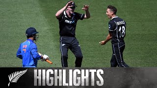 Boult Stuns Dhoni Before Rayudu Takes Over  HIGHLIGHTS  5th ODI  BLACKCAPS v India 2019 [upl. by Weinstein]