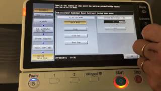 Konica Minolta System Reset Adjustments [upl. by Aihsak]