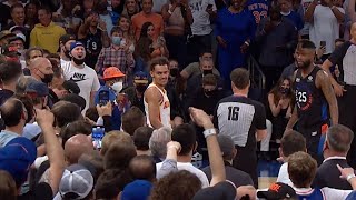 Trae Young vs Knicks Fans [upl. by Ennaehr]