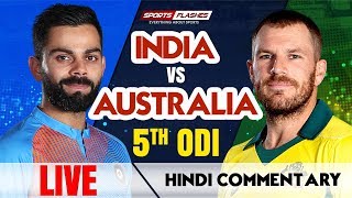 Live IND vs AUS 5th ODI Cricket Match  Live Scores  SportsFlashes [upl. by Ylrehc913]