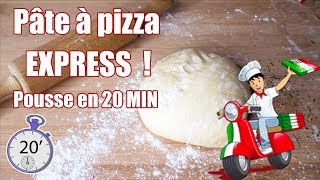 Pâte à PIZZA facile en 20 MIN CHRONO ⏱️ [upl. by Bekah]