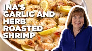 How to Make Inas Garlic and Herb Roasted Shrimp  Barefoot Contessa Cook Like a Pro  Food Network [upl. by Dart]