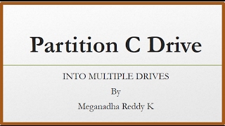 C Drive Partition Windows 10 to Multiple Drives Easy Steps [upl. by Ative]