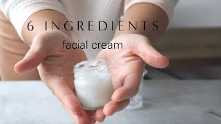 How to make a basic facial cream or lotion with just 6 ingredients  DIY moisturizer recipe [upl. by Pavlov695]