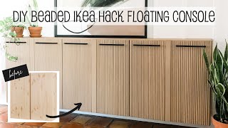 DIY IKEA Hack  Modern Floating Console [upl. by Ettenor]