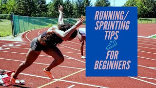 RUNNING SPRINTING TIPS FOR BEGINNERS  where to start [upl. by Ailemap]