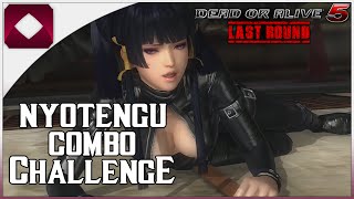 DOA5LR Nyotengu Combo Challenge 1080p60FPS [upl. by Dnalevelc226]