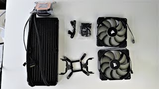 Corsair H100x AIO Cooler unboxing and install [upl. by Poppas17]