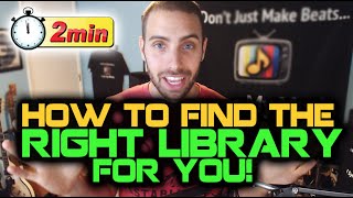 How To Find The Right Music Library For You In 2 Minutes [upl. by Anuahc]