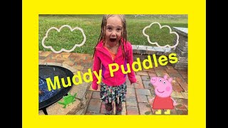 How To Jump In Muddy Puddles  Pretend Play  Dancing In The Rain [upl. by Alyk]