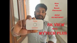 How to Reset Airtel 4G Hotspot  Set your own Wifi Password [upl. by Alberik316]