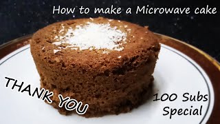 How to make an easy Microwave cake at home [upl. by Diraf]