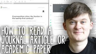 How to Read Take Notes On and Understand Journal Articles  Essay Tips [upl. by Alemac]