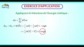 Comment appliquer le théorème de lénergie cinétique 22 [upl. by Yajiv]