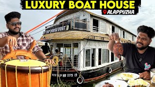 Luxury House Boat Tour 🔥  Alappuzha Karimeen  Foodie Prabu [upl. by Etnovad231]