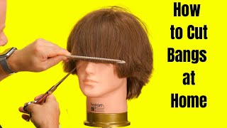 How to Cut Bangs at Home  TheSalonGuy [upl. by Yejus]