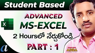 MsExcel Advanced Telugu Tutorials  Part1  Student Based Reports  Computersaddacom [upl. by Kellyann]