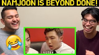 Namjoon being done with BTS ENGLISH FIRST TIME REACTION [upl. by Jacquenette]